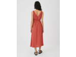 Robe en satin à bretelles tressées