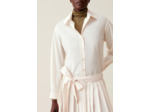 Robe chemise ceinturée boutonnée
