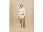 Robe courte à manches volumineuses