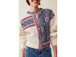 Cardigan laine motif torsadé