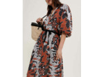 Robe en voile de coton imprimé