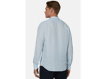 Chemise Bleu Clair En Lin Coupe Droite