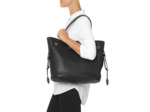 LE HUIT CUIR GRAINE - Cabas Porte Epaule - Noir