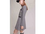 Robe courte plissée