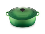 Cocotte ovale 31cm en fonte émaillée bambou