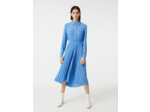 Robe façon chemise à taille froncée