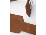 Ceinture en suède double boucle western