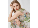 Robe en soie imprimée