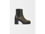 Bottines en cuir à talon