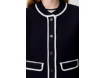 Cardigan épais bicolore