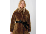 Manteau en peau lainée et réversible