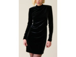 Robe courte cintrée velours noir