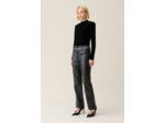 Top cintré velours noir
