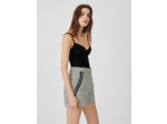Short façon tweed chiné et contrasté