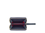 Lettrines de Lancel - Portefeuille continental zippé - Petit modèle - Bleu Marine