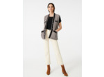 Veste sans manche façon tweed avec lurex