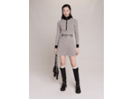 Robe courte jacquard monogramme