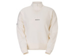 Sweat semi-zippé Femme HALFZIP Coton Blanc
