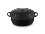 Cocotte ovale 29cm en fonte émaillée noire