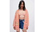 Cardigan en crochet à franges