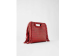 Sac M en cuir croco