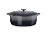 Cocotte ovale 31cm en fonte émaillée flint