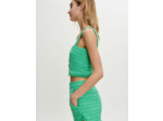 Crop top à bretelles en tweed