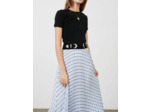 Ceinture en suède double boucle western