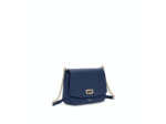 Lola de Lancel - MINI SAC CHAINE AVEC LOGO METAL - Petit Modèle - Bleu Petrole