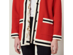 Cardigan long avec doublure imprimée