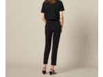 Pantalon taille haute ornée de boucles