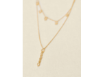 Collier double à strass