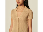 Cardigan en crochet esprit chemise