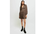 Robe courte satinée