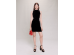 Robe courte en velours à strass