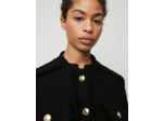 Manteau façon tweed ceinturé