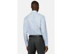 Chemise En Sergé de Coton Bleu Clair Slim Fit
