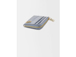 Porte-cartes zippé en cuir embossé