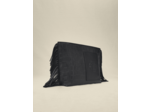 Pochette à franges en cuir embossé