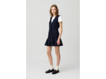 Robe courte cintrée plissée