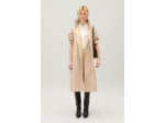 Manteau réversible mi-long beige