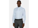 Chemise En Sergé de Coton Bleu Clair Slim Fit