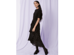 Robe trompe l’œil jersey et mousseline