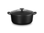Cocotte ronde 26cm en fonte émaillée noire