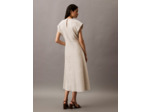 ROBE MIDI EN LIN ÉLASTIQUE