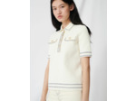 Pull à manches courtes style polo