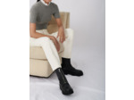 Bottines matelassées avec zip