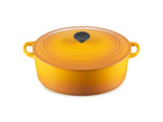 Cocotte ovale 31cm en fonte émaillée nectar