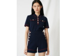 Short en maille esprit marin