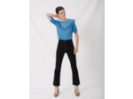 Pull en maille façon dentelle à volants